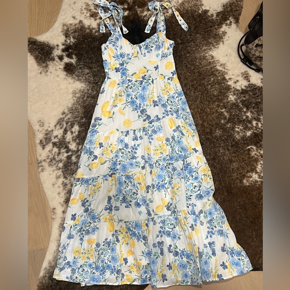 Francesca's Collections floral maxi dress